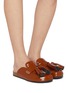 Figure View - Click To Enlarge - JW ANDERSON - Tassel Leather Loafer Mules