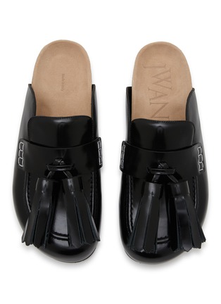 Detail View - Click To Enlarge - JW ANDERSON - Tassel Leather Loafer Mules