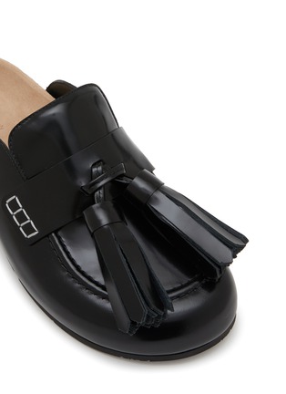 Detail View - Click To Enlarge - JW ANDERSON - Tassel Leather Loafer Mules