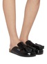 Figure View - Click To Enlarge - JW ANDERSON - Tassel Leather Loafer Mules