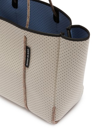 Detail View - Click To Enlarge - STATE OF ESCAPE - Flying Solo Perforated Tote Bag