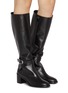 Figure View - Click To Enlarge - STUART WEITZMAN - Esme Leather Knee High  Boots