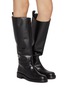 Figure View - Click To Enlarge - STUART WEITZMAN - Celia Leather Knee High Riding Boots