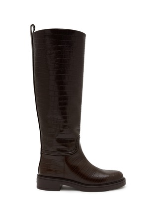 Main View - Click To Enlarge - STUART WEITZMAN - Celia Leather Knee High Riding Boots