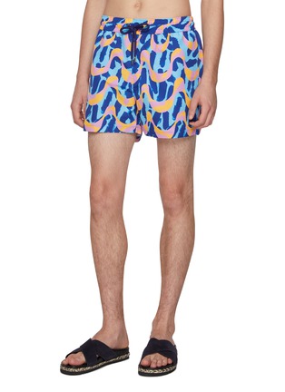 Figure View - Click To Enlarge - FRESCOBOL CARIOCA - x John Booth Capsule drawstring Sport Swim Shorts