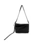 Main View - Click To Enlarge - DISCORD YOHJI YAMAMOTO - Small Leather Drum Dyed Leather Crossbody Bag