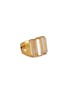 Main View - Click To Enlarge - GOOSSENS - Stones Triple Crystal Gold Pleated Ring