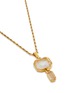 Detail View - Click To Enlarge - GOOSSENS - Collier Stones Pendentif Court Crystal Gold Plated Necklace