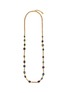 Main View - Click To Enlarge - GOOSSENS - Collier Rinabow Cabochons Gold Pleated Necklace