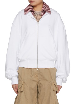 Main View - Click To Enlarge - BONBOM - NYX Detachable Collar Hoodie