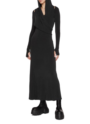 Figure View - Click To Enlarge - HYEIN SEO - Hooded Long Dress