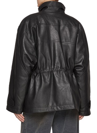 Back View - Click To Enlarge - JUUN.J - Faux Leather Safari Jacket