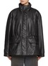 Main View - Click To Enlarge - JUUN.J - Faux Leather Safari Jacket