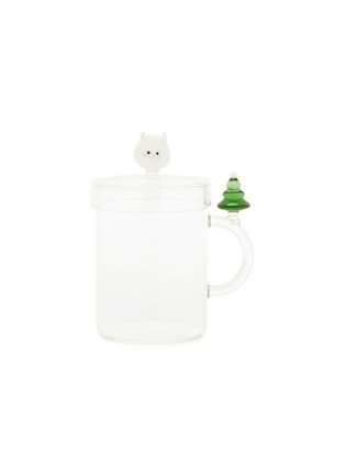 Main View - Click To Enlarge - ICHENDORF MILANO - x Baz & Friends Mini Baz Christmas Tree Glass Mug With Lid