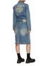 Back View - Click To Enlarge - WE11DONE - Medium Wash Denim Dress