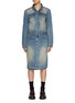 Main View - Click To Enlarge - WE11DONE - Medium Wash Denim Dress