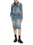 Figure View - Click To Enlarge - WE11DONE - Medium Wash Denim Dress