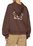 Back View - Click To Enlarge - WE11DONE - Teddy Bear Twins Cotton Hoodie