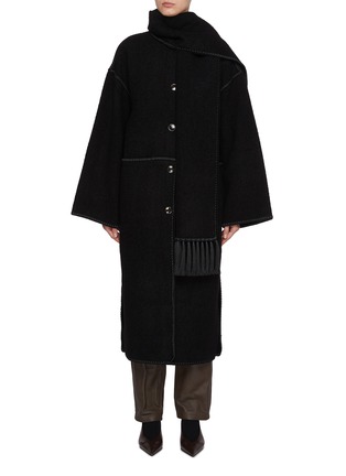 Main View - Click To Enlarge - TOTEME - Embroidered Scarf Coat