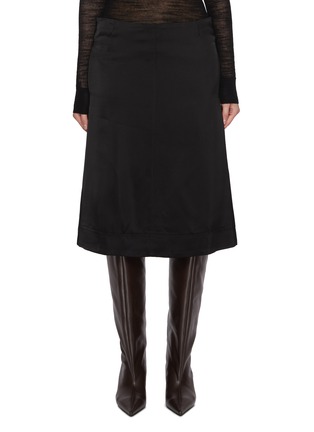 Main View - Click To Enlarge - TOTEME - Panelled Satin Skirt