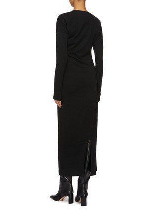 Back View - Click To Enlarge - TOTEME - Twisted Jersey Maxi Dress