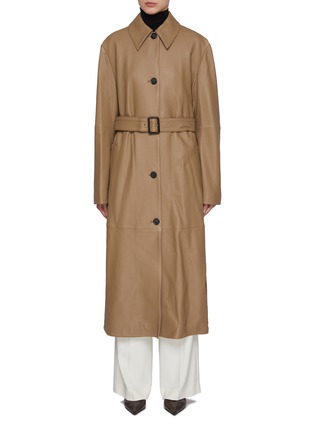 Main View - Click To Enlarge - TOTEME - Belted Leather Coat