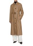 Figure View - Click To Enlarge - TOTEME - Belted Leather Coat