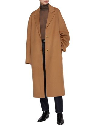 Figure View - Click To Enlarge - TOTEME - Doublé Wool Cocoon Coat