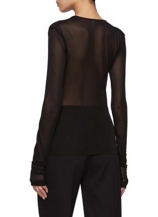 Back View - Click To Enlarge - TOTEME - Draped V-neck Top