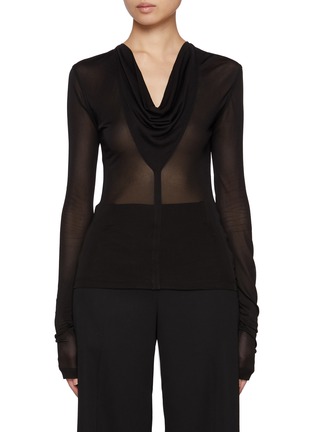 Main View - Click To Enlarge - TOTEME - Draped V-neck Top