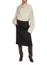 Figure View - Click To Enlarge - TOTEME - Funnel Neck Organza Blouse