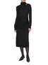 Figure View - Click To Enlarge - TOTEME - Draped Fine Wool Silk Knit Skirt