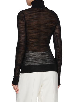 Back View - Click To Enlarge - TOTEME - Button Detail Turtleneck