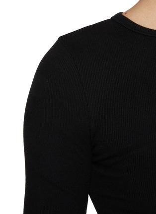  - ÉTERNE - Cropped Long Sleeve Crewneck T-shirt