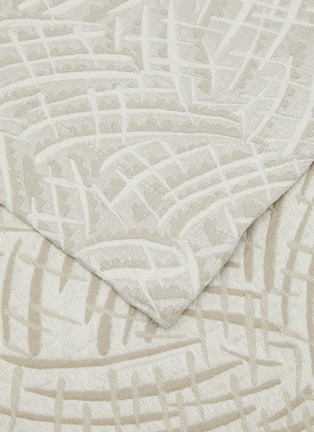 Detail View - Click To Enlarge - FRETTE - Luxury Grove Bedspread — Milk/Nature