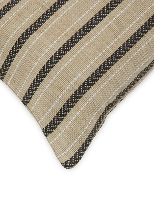 Detail View - Click To Enlarge - FRETTE - Oasis Outdoor Boudoir Cushion Cover — Stone/Black