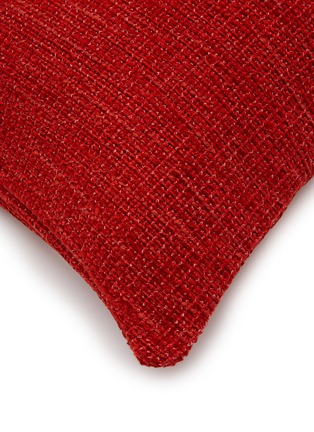 Detail View - Click To Enlarge - FRETTE - Small String Cushion Cover — Garnet Red