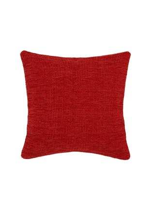 Main View - Click To Enlarge - FRETTE - Small String Cushion Cover — Garnet Red