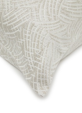 Detail View - Click To Enlarge - FRETTE - Luxury Grove Cushion Cover — Milk/Nature