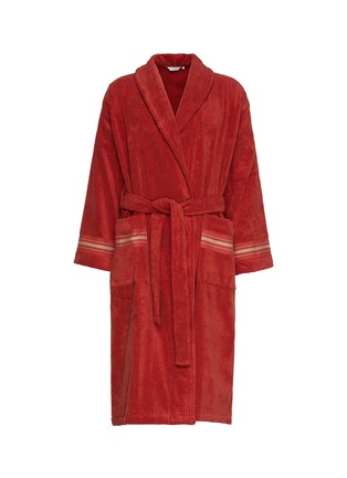 Main View - Click To Enlarge - FRETTE - Small Oasis Bathrobe — Garnet Red/Stone