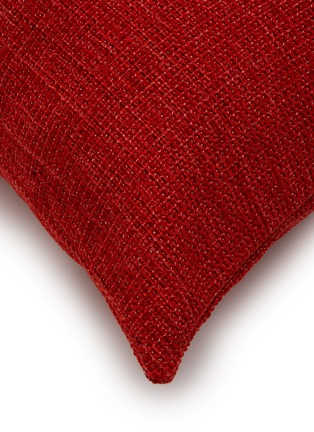 Detail View - Click To Enlarge - FRETTE - Large String Cushion Cover — Garnet Red