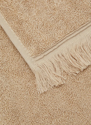 Detail View - Click To Enlarge - FRETTE - Oasis Beach Towel — Stone/Black
