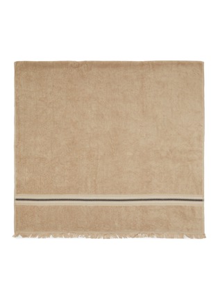 Main View - Click To Enlarge - FRETTE - Oasis Beach Towel — Stone/Black