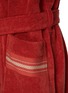  - FRETTE - Medium Oasis Bathrobe — Garnet Red/Stone