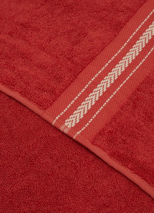 Detail View - Click To Enlarge - FRETTE - Oasis Beach Towel — Garnet Red/Stone
