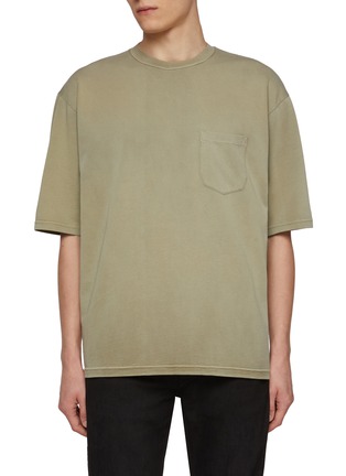 Main View - Click To Enlarge - DENHAM - Sunfade Noah Cotton Pocket T-shirt