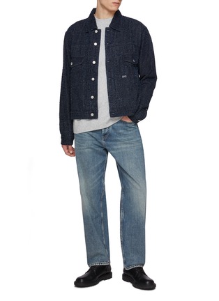 Figure View - Click To Enlarge - DENHAM - Chester Denim Bouclé Jacket