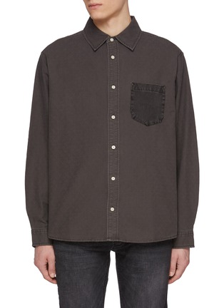 Main View - Click To Enlarge - DENHAM - Noah Garment Dye Cotton Shirt