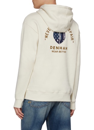 Back View - Click To Enlarge - DENHAM - Wear Better Box Cotton Hoodie