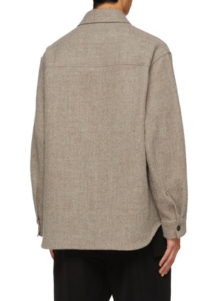 Back View - Click To Enlarge - STUDIO NICHOLSON - Wool Overshirt